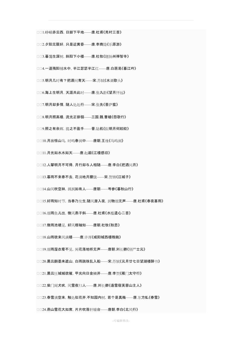 中国古代诗词名句分类集粹.doc_第2页