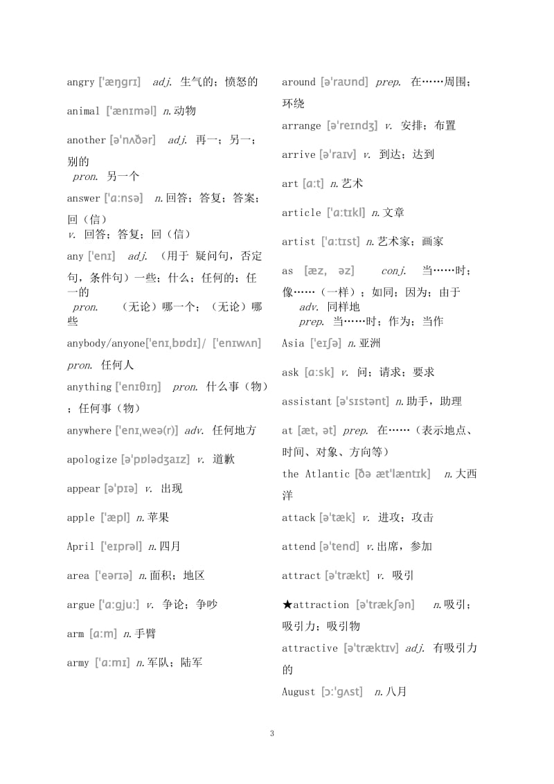 初中英语带音标词汇表.doc_第3页