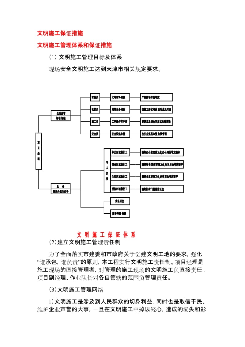 安全、环保、质量、进度文明施工保障措施.doc_第1页