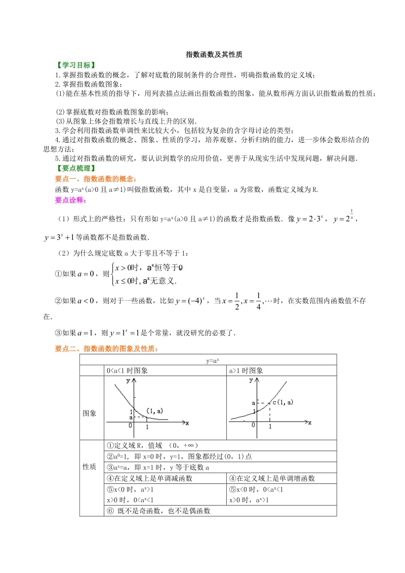 知识讲解-指数函数及其性质-基础.doc_第1页