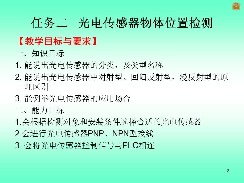 光电传感器物体位置检测ppt课件_第2页