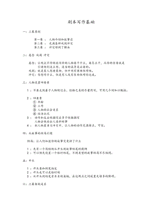 【珍藏版】微電影劇本寫作技巧方法.doc