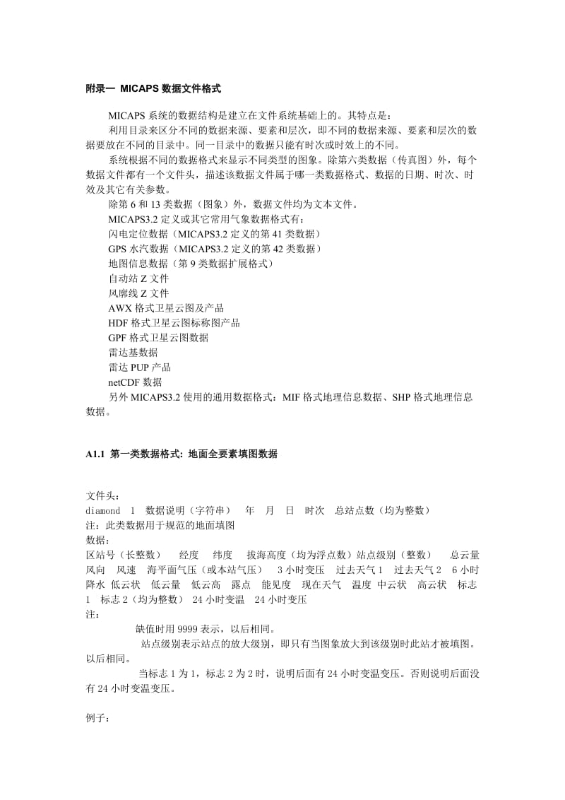 MICAPS数据格式(全部).doc_第1页