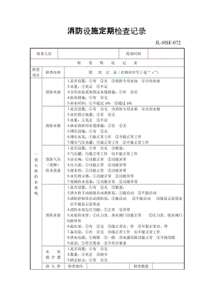 消防設(shè)施檢查記錄表.doc