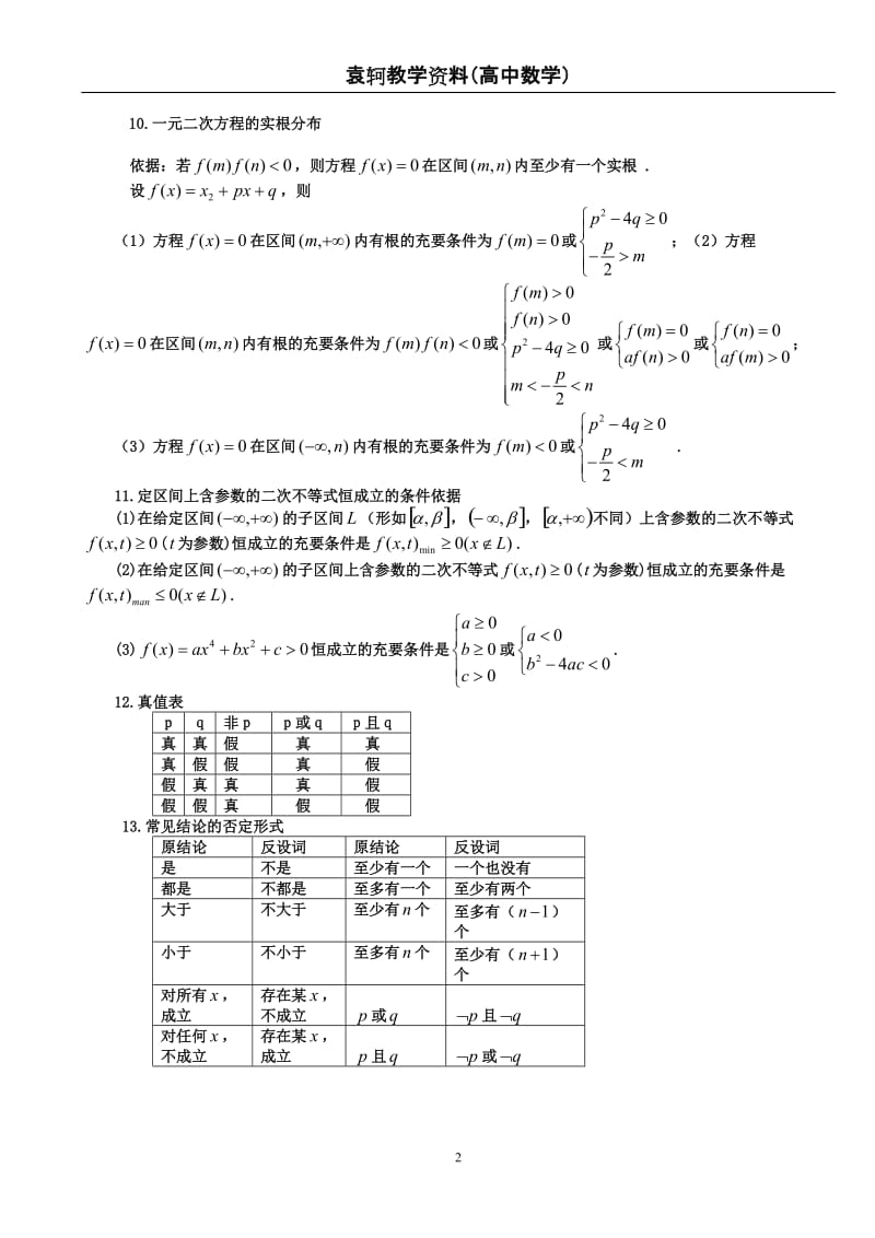 高中数学常用公式及常用结论.doc_第2页