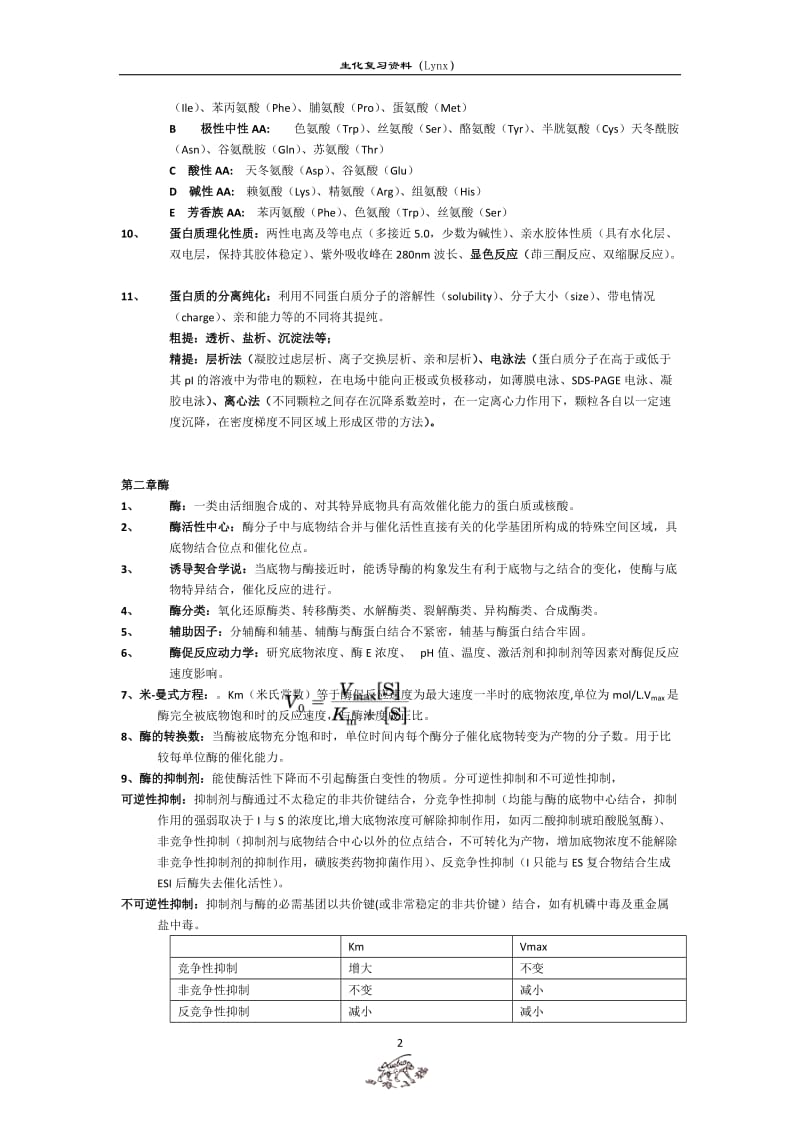 生物化学知识点.doc_第2页