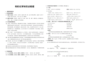 高考化學(xué)有機(jī)化學(xué)知識點梳理.doc