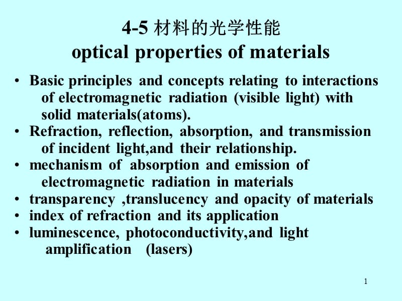 材料的光学性能ppt课件_第1页