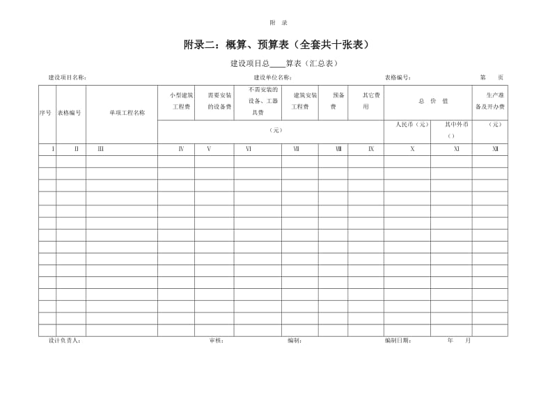 概预算表格全套(空).doc_第1页