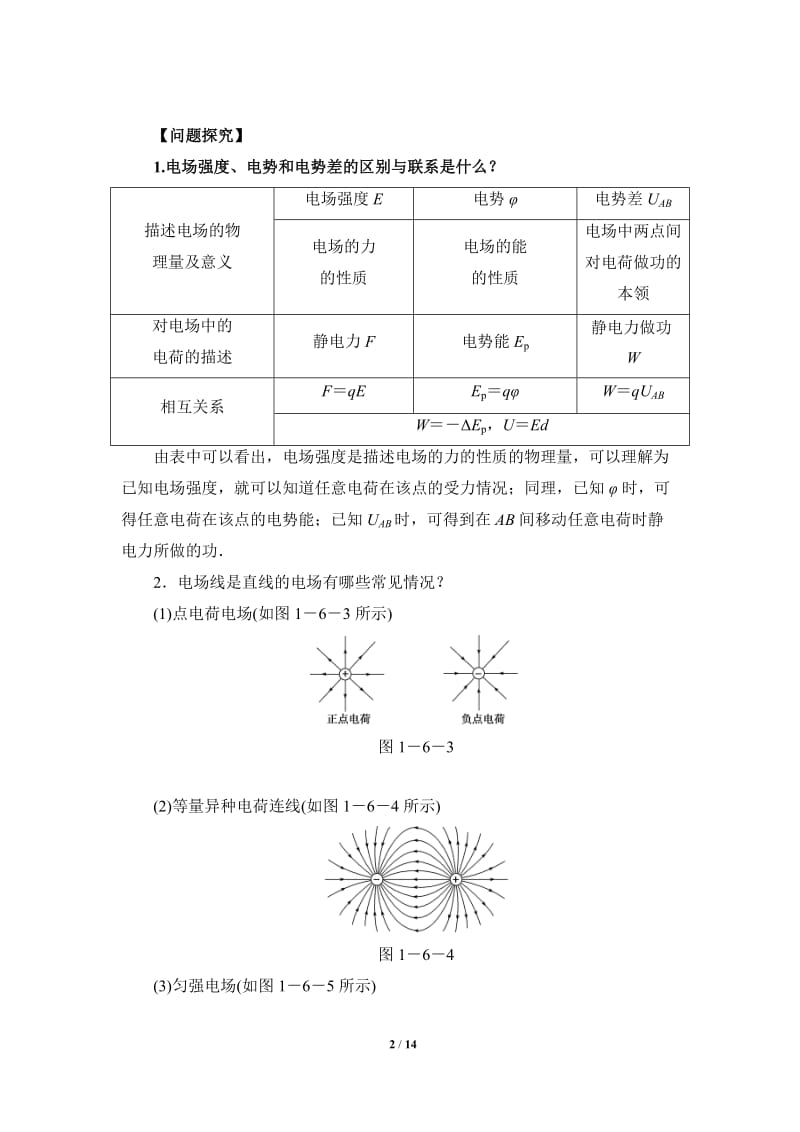 《电势差与电场强度的关系》知识要点和常见题型.doc_第2页