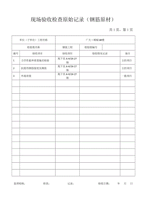 現(xiàn)場驗(yàn)收檢查原始記錄.doc