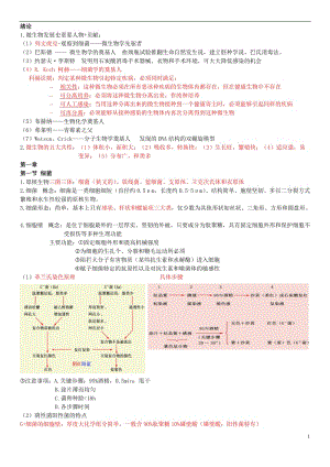 微生物重點(diǎn)復(fù)習(xí)資料(微生物學(xué)教程 周德慶).doc