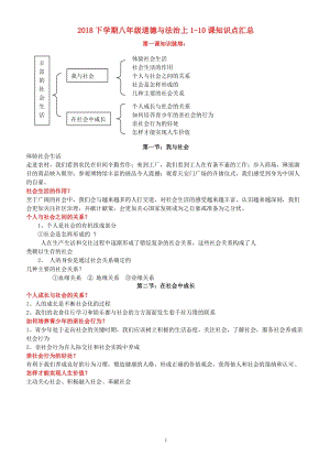 八上道法 知識點匯總.doc