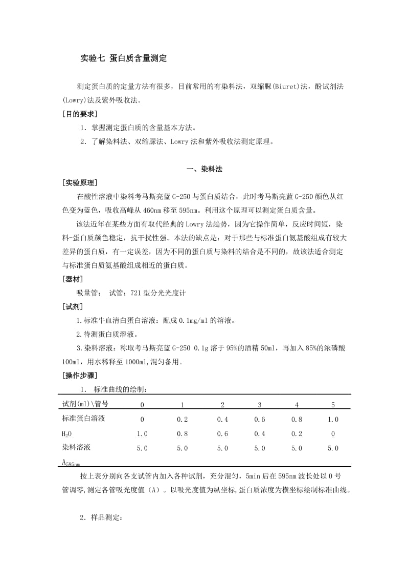 蛋白质含量测定方法汇总.doc_第1页