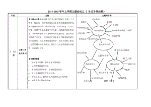 各種各樣的橋主題活動安排表.doc