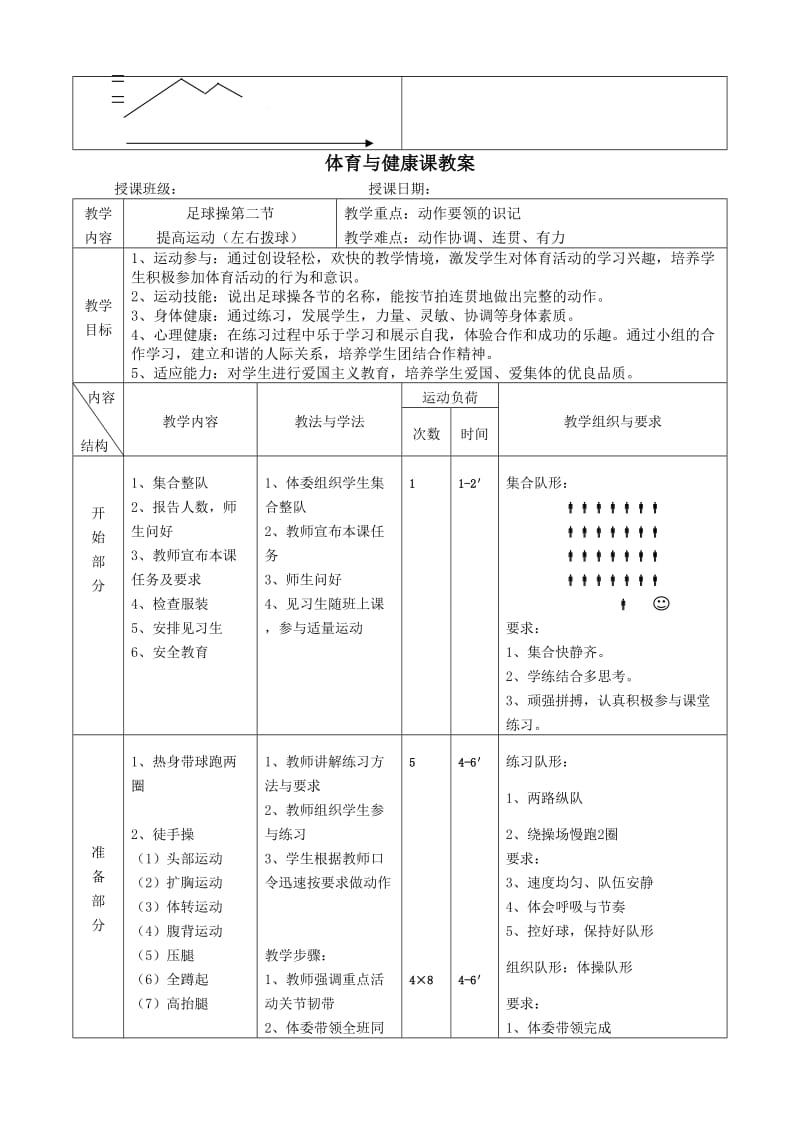 体育与健康课教案足球操教案.doc_第3页