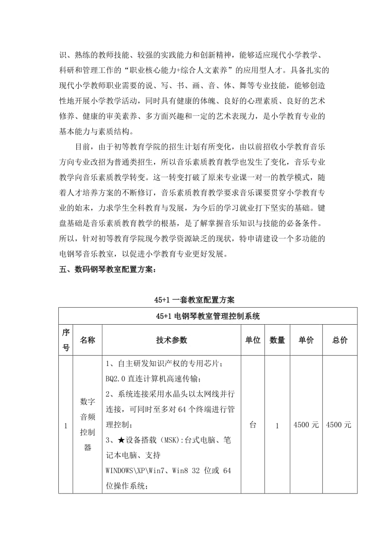 电钢琴教室申请可行性报告.doc_第2页