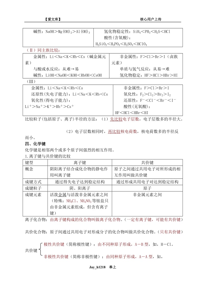 高一化学必修二知识点总结归纳总复习提纲.doc_第3页