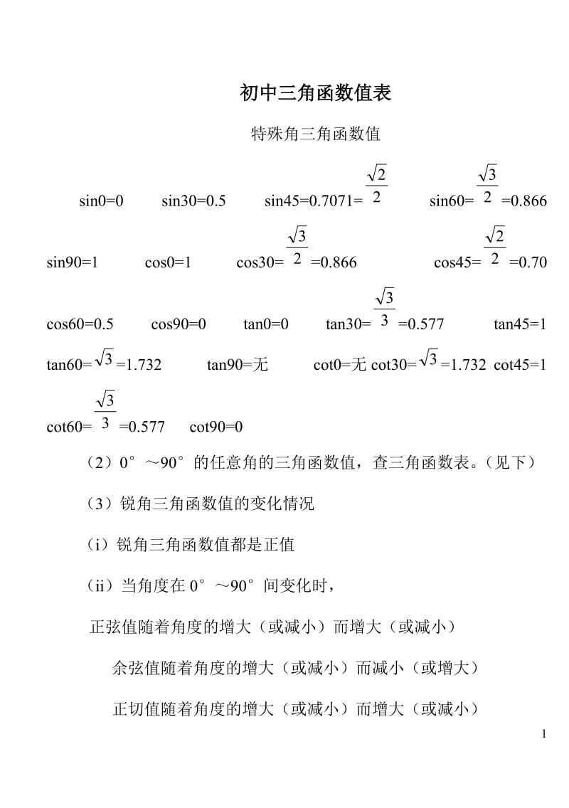 初中三角函数值表.doc_第1页