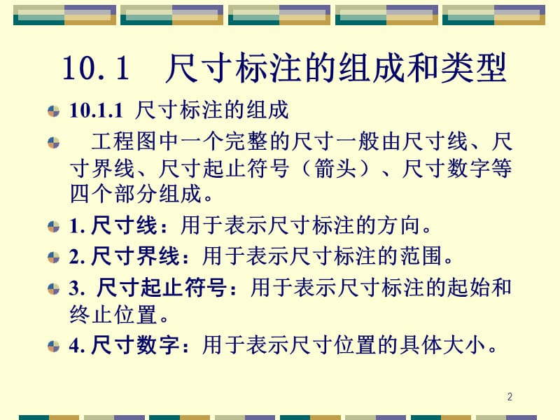 CAD基础教程第10章尺寸标注ppt课件_第2页