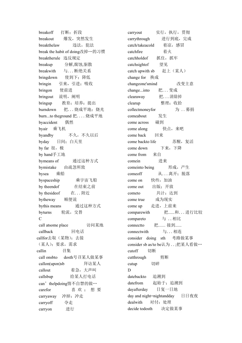 高中英语短语必备200句暑假都背下来你就厉害了！_第3页