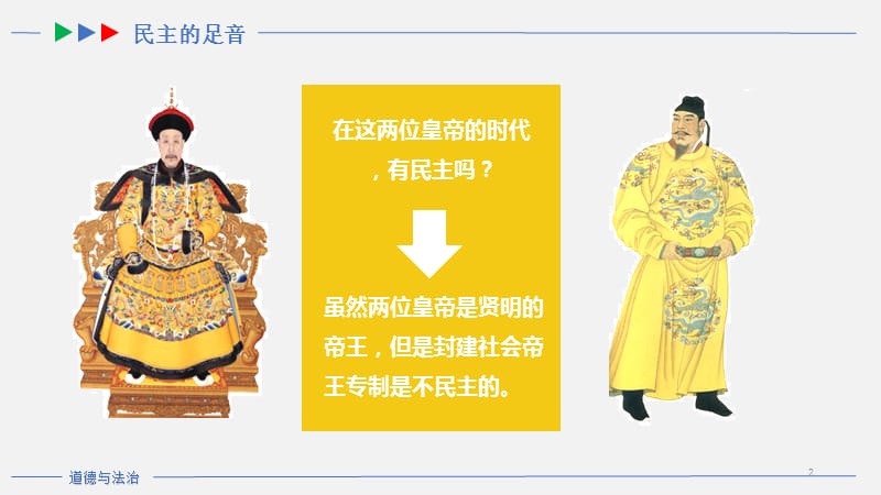 人民版九年级道德与法治上册3.1生活在民主国家ppt课件_第2页