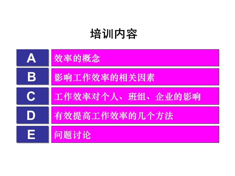 如何提高工作效率操作工人版ppt课件_第2页