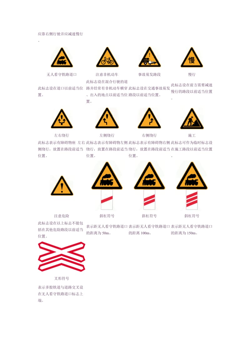 国标5768-1999《道路交通标志和标线》警告标志图解.doc_第3页