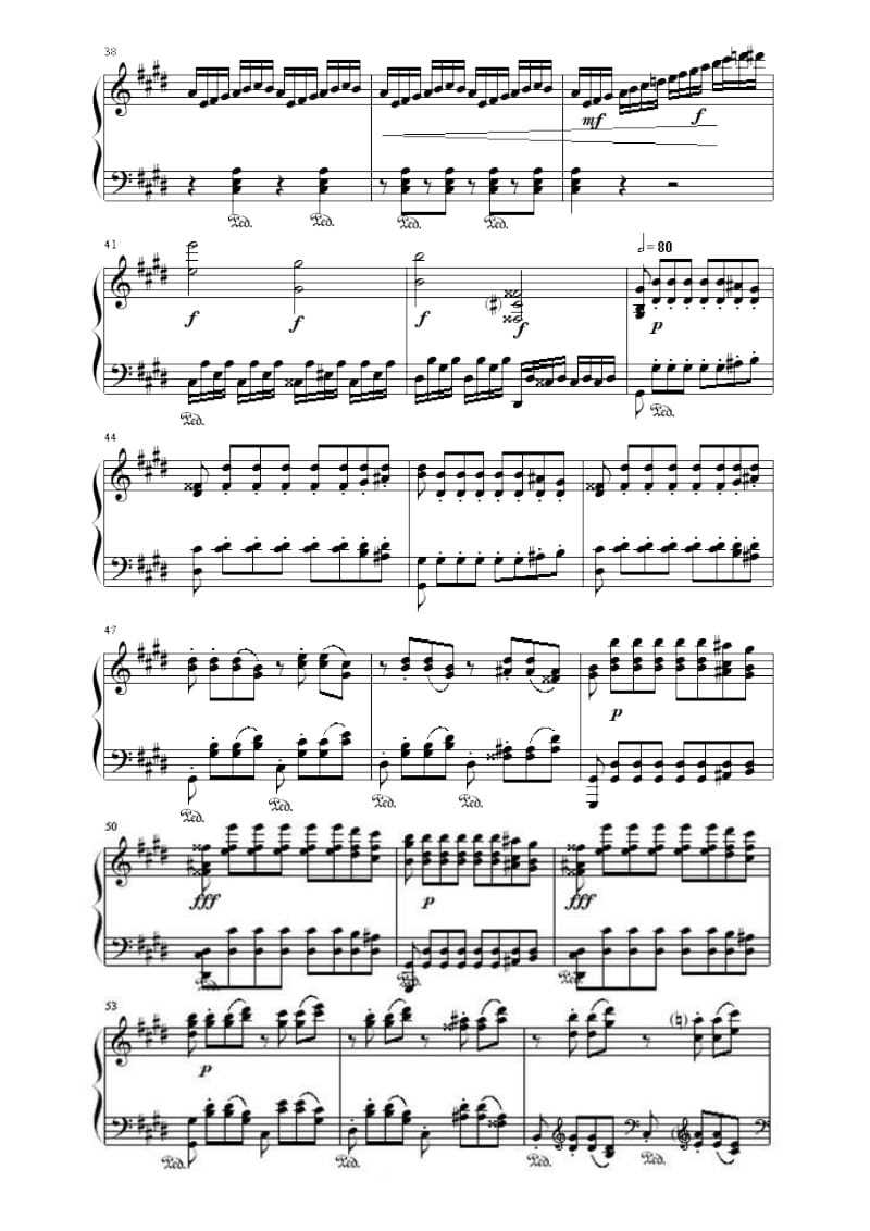 [音乐]贝多芬月光奏鸣曲第三乐章钢琴谱(完整版)_第3页
