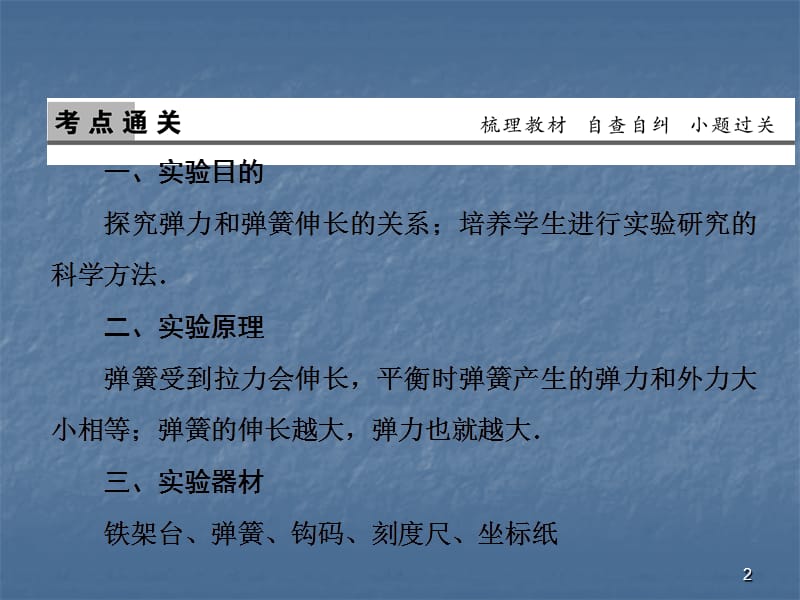 探究弹力和弹簧伸长的关系ppt课件_第2页