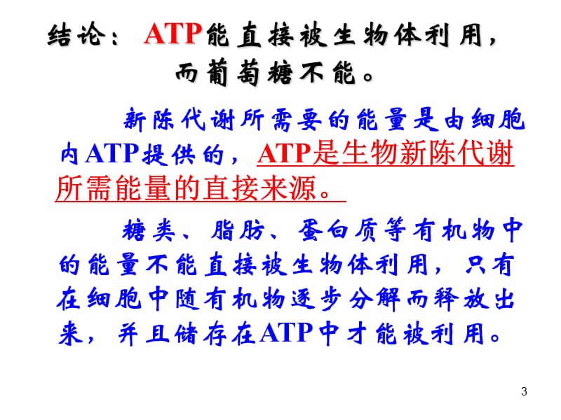 优质课第二节细胞的能量通货ATPppt课件_第3页