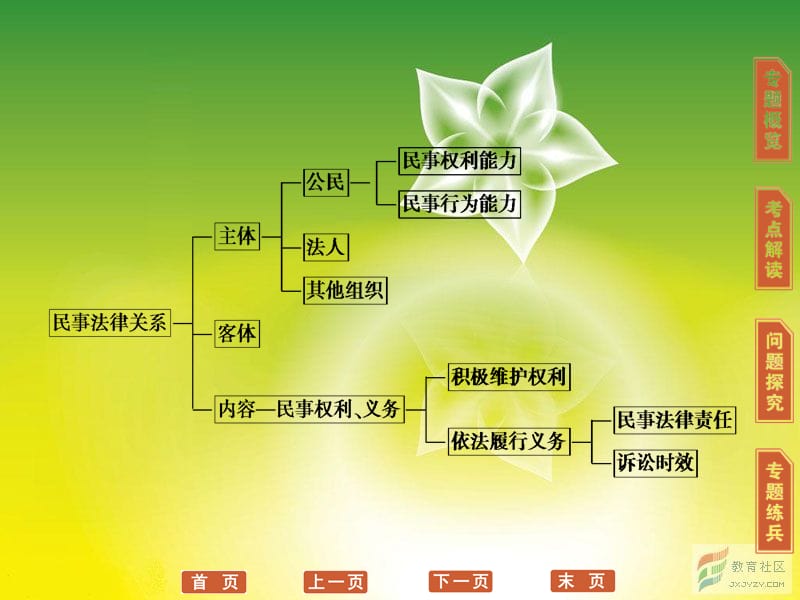 高三政治选修5一轮复习课件：专题2 民事权利和义务_第3页