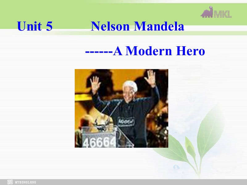 高一英语优质课件：Unit5 Nelson Mandela-a modern hero- Warming up（新人教版必修1）_第1页
