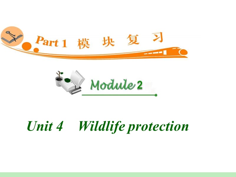 高中英语复习PPT课件：M2_Unit_4　Wildlife_protection__第1页