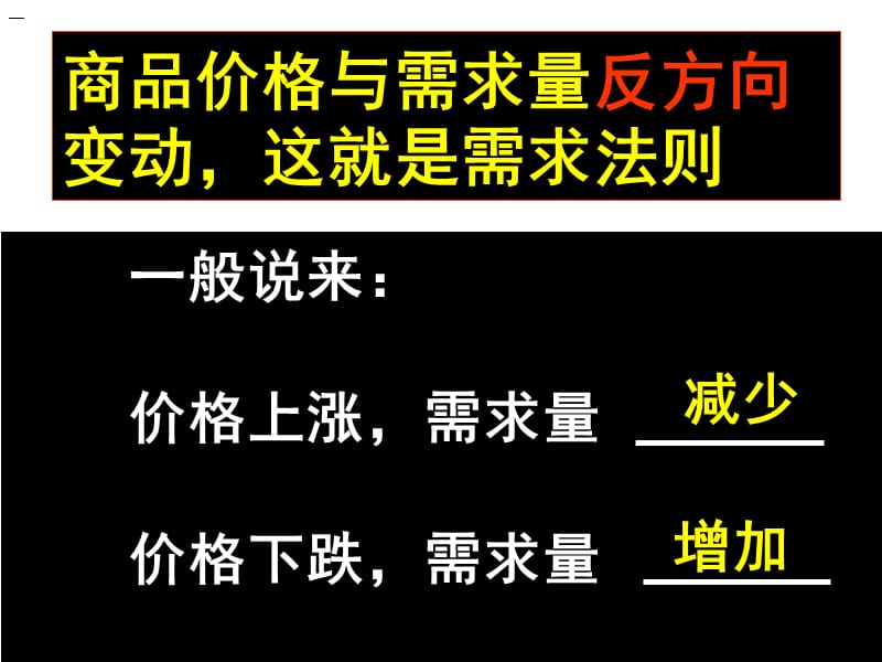 高一政治必修1课件：1.2.2价格变动的影响（新人教版）_第3页