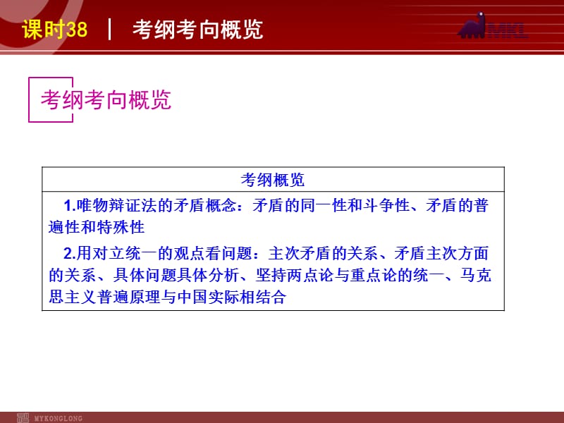 2013届高三政治（人教版）一轮复习课件：课时38 唯物辩证法的实质与核心_第2页