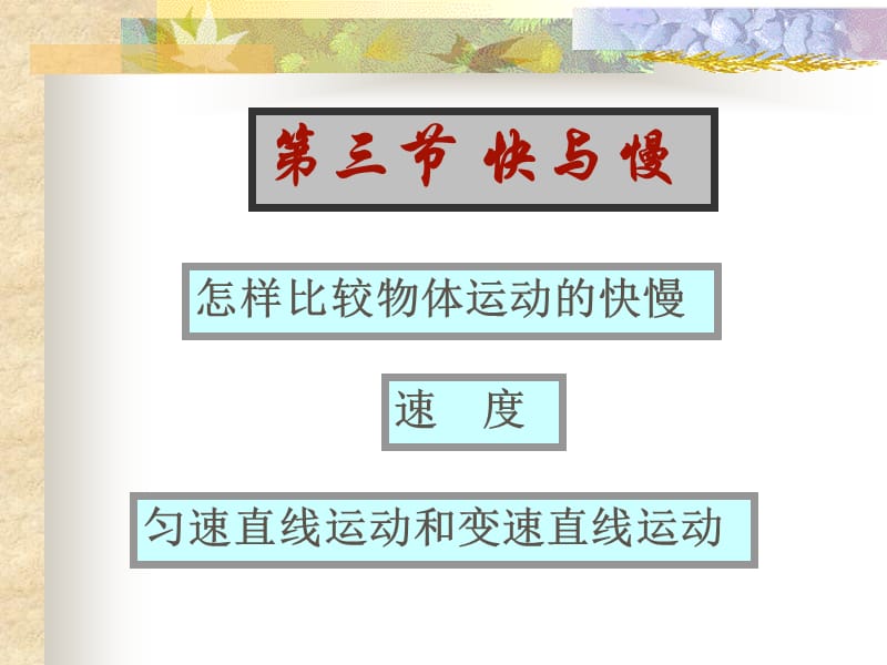 [名校联盟]山东省临沭县第三初级中学八年级物理《快与慢》课件_第2页