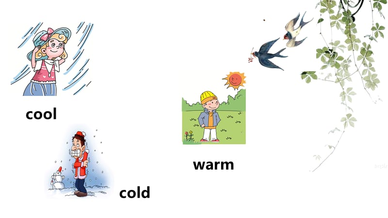 四年级下册英语课件-Unit 3Weather 人教PEP2014秋(共15页PPT）_第3页