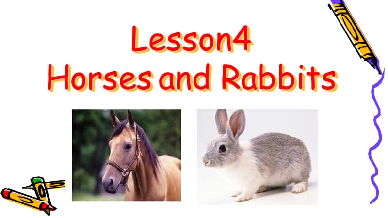 三年级下册英语课件-Unit 1 Lesson 4 Horses and Rabbits∣ 冀教版 (三起) (共33张PPT)_第2页