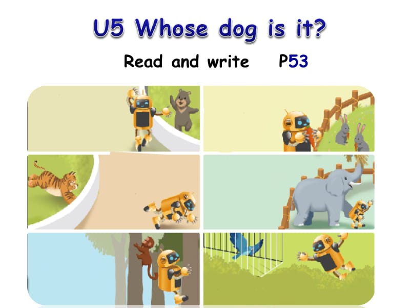 五年级下册英语课件－Unit5 Whose dog is it PartC ｜人教（PEP）（2014秋）(共25张PPT)_第1页