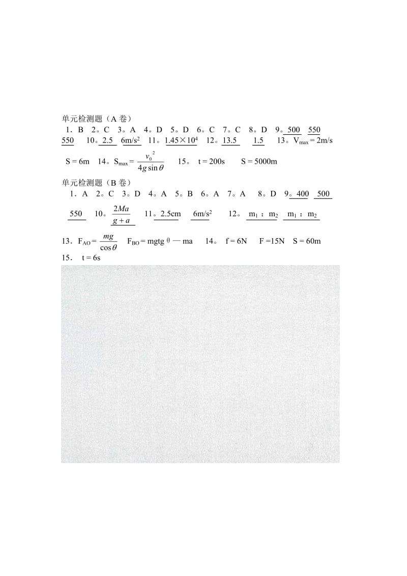 牛顿运动定律 参考答案_第2页