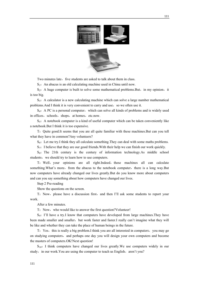Unit 3《Computers》Period1 Reading教案8（人教版必修2）_第2页