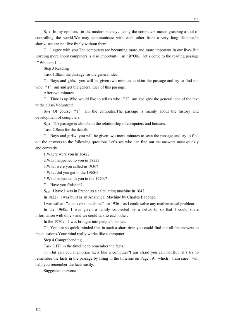 Unit 3《Computers》Period1 Reading教案8（人教版必修2）_第3页