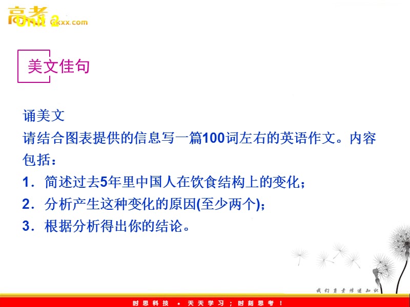 2012年高考英语复习课件：Unit 2 Healthy eating（新课标人教版必修3）_第3页