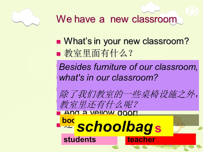 新版PEP四年级上册Unit2_My_schoolbag第一课时课件ppt_第2页