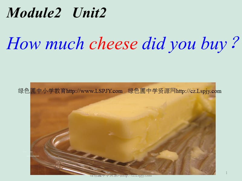 Module 2 Unit 2 How much cheese did you buy_第1页