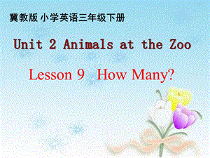 三年級(jí)下冊(cè)英語(yǔ)課件- Unit 2 Lesson 9 How Many∣冀教版 (三起) (共17張PPT)