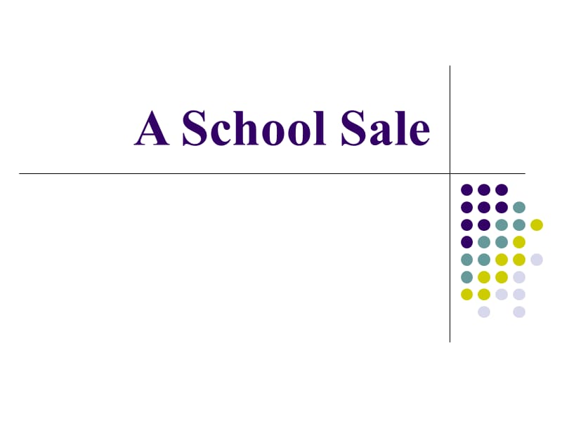 六年级下册英语课件-《Unit 6 A School Sale》 陕旅版(共8张PPT)_第1页