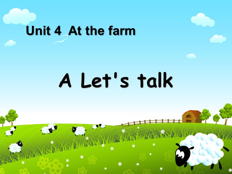 PEP英语四年级下册Unit 4A Let's talkppt课件_第1页