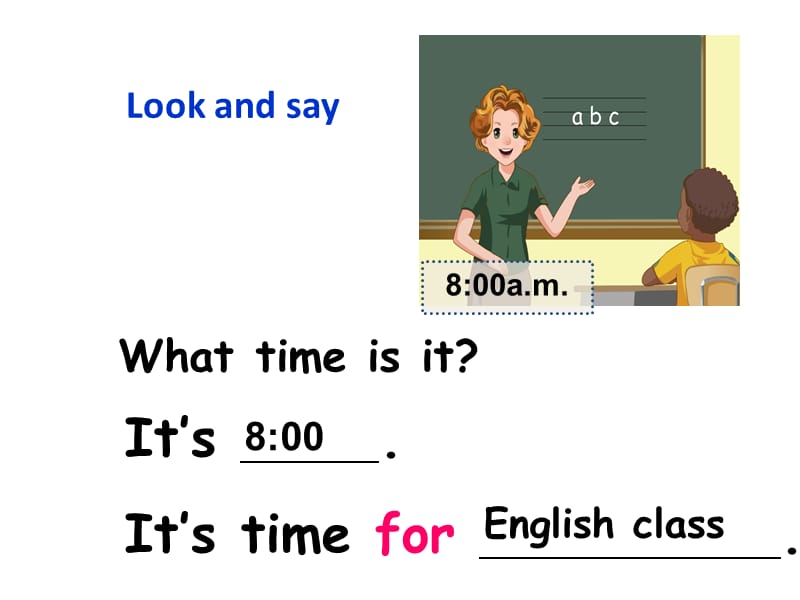 四年级下册英语课件－Unit 2 What time is it？ Part B｜人教（PEP）（2014秋） (共20张PPT)_第3页